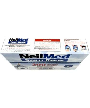 NeilMed Sinus Rinse 200 Packets with Bonus Rinse Bottle - Buy Online on GoSupps.com