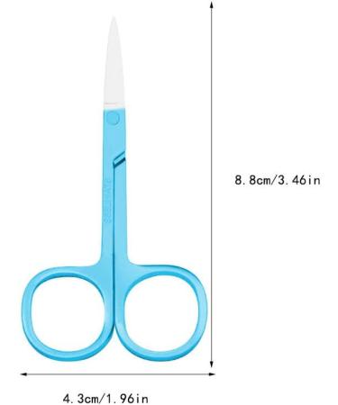 IOIUSKKU Nail Cuticle Nippers Stainless Steel Scissors Eyebrow Trimmer Trimming Tool Blue - Buy Online on GoSupps.com