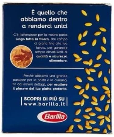  Italian Gourmet E.R. Barilla Puntine No. 23 Pack of 5 packs of 100% Italian pasta 500g + Italian gourmet polpa 400g - Buy Online on GoSupps.com