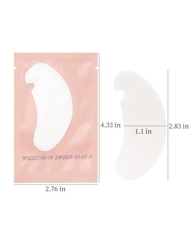 Mekupeu 50 Pair Pink Under Eye Gel Patches for Eyelash Extensions - Lint Free Hydrogel Eye Mask Beauty Tool - Buy Online on GoSupps.com