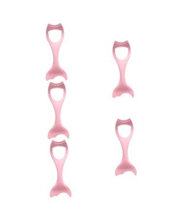FRCOLOR Eyelash Makeup Tool 5pcs Eye Portable Separator Guide Quick Multi-function Tail Assist Multipurpose Drawing With Lash Eyeliner Stencil 1 count (Pack of 1) Pinkx5pcs