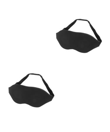 FOMIYES 2pcs Sleep Eyeshade 3D Eye Cover Eyeshade Sleep Blindfolds for Kids Eye Shade Cover Double Sunglasses Case Lemon Cocktail Straws Eye Sleep Cover Light Blocking Slow Rebound Mask 1 Count (Pack of 1) Blackx2pcs