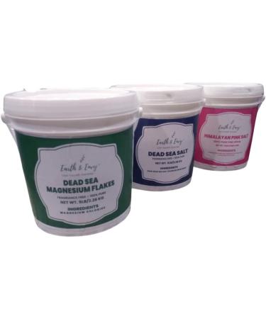 DENDRITIC Salt 2.5lb - Premium Fine Grain for Salt Scrubs, Exfoliation, Milk Baths & More | Earth & Envy - Buy Online on GoSupps.com