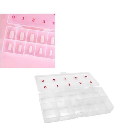 Nail products nail piece storage empty box 1000 pieces translucent digital nail piece anti falling empty box jewelry rack - Buy Online on GoSupps.com