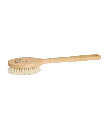 Redecker Natural Pig Bristle Children's Bath Brush with Waxed Beechwood Handle  100% Made in Germany  11-3/8-Inches