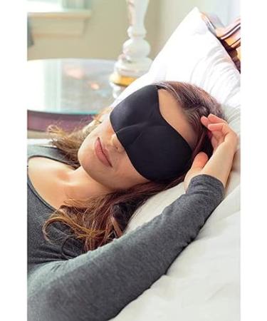 3D Contoured Cup Sleep Mask 2 Pack - Adjustable Strap Eye Mask for Women Men - Blockout Light Blindfold for Sleeping, Travel, Night Shift - Soft & Comfy Eye Shade - Buy Online on GoSupps.com
