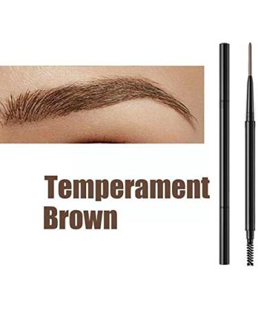  PiurUf Eye Liner 1 x 2-in-1 Waterproof Double-Headed Eyebrow Pencil Blooming Eye No Natural Brow Makeup Black Pen 1.5mm Black Eye Liner Black (B) - Buy Online on GoSupps.com