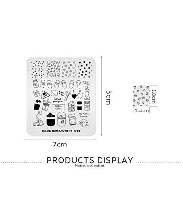 Alexnailart Nail Image Stamp Stencil - Pill Pattern Manicure Printing Tool for Perfect Nail Art - Buy Online on GoSupps.com