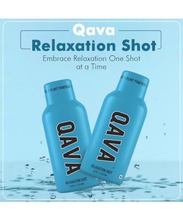 QAVA Relaxation Shots Kava Kava - 450MG Kavalactones Sugar-Free Zero Calories 55ml each - Pack of 4 - Buy Online on GoSupps.com