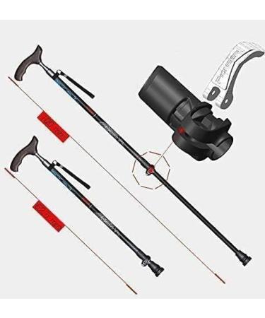 Telescopic Non Slip Crutches Carbon Fiber Wood T Handle Walking Sticks For Tourism Cane Trekking Nordic Walking Pole Hiking Crutches Ultralight Only 219G rollator walker Durable Mobility Aid for Arth - Buy Online on GoSupps.com