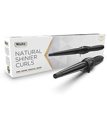 Wahl Pro Shine Conical Wand - Keratin Infused Ceramic Coated Barrel with Adjustable Digital Temperature Control - Buy Online on GoSupps.com