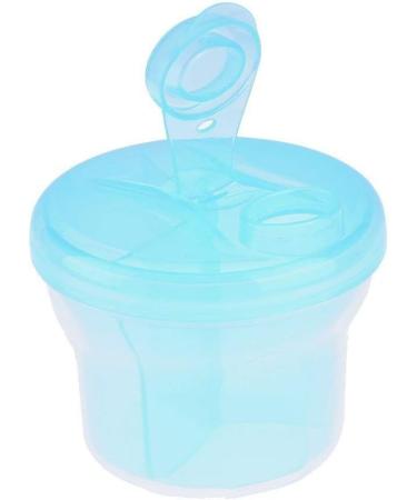 Non-Spill Rotating Milk Powder Dispenser - Portable 3 Compartment Snack Box for Infant/Newborn - Blue - Buy Online on GoSupps.com