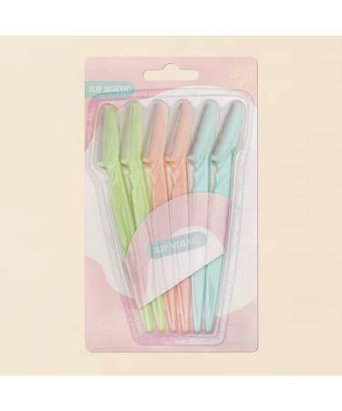 6-Piece Eyebrow Razor Set | Exfoliating Multipurpose Razors for Brows Face & Body | International Shipping - Buy Online on GoSupps.com