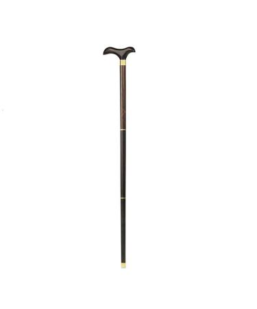 Elderly Crutches Solid Wood Walking Stick Cane Round Handle T Handle 3-Stage Connection 87cm Long Small Bags Can Also Carry Interesting