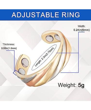 Magnetic Therapy Ring for Pain Relief | 3500 Gauss Arthritis & Migraine Relief for Men & Women - Buy Online on GoSupps.com