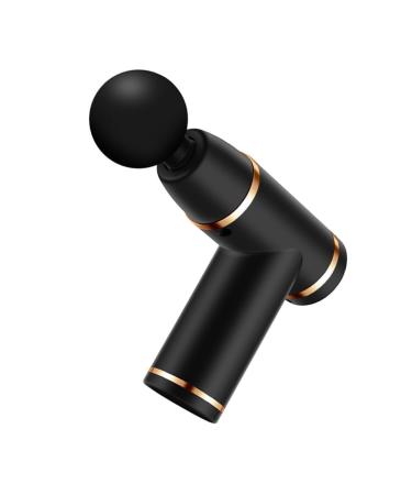 Homsfou 1 set of fascia gun tool fascia massage gun deep massager Hand massager Massage device for pain relief percussion muscle device Fitness Abs massage gun portable 18x13.5x4cm black