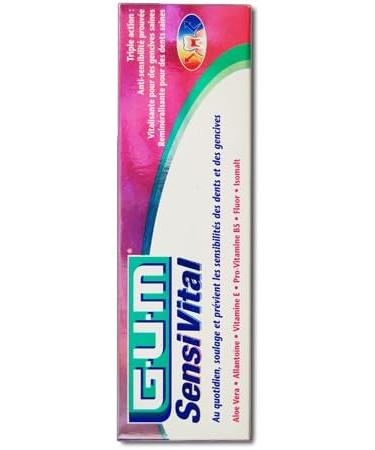 G.U.M SensiVital Toothpaste Pack of 2 Tubes of 75 mL + free brush - Buy Online on GoSupps.com