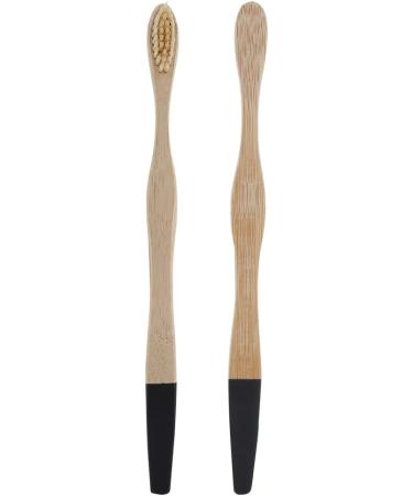 Eco-Friendly Bamboo Toothbrush | Soft Bristle Sustainable Oral Care for Adults | Khaki Color - Buy Online on GoSupps.com