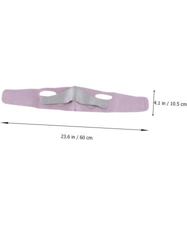 Baluue 1pc Thin Face Belt Tape Face Shaper Strap Lift Facial Slimming Strap -double Chin Mercerized Cloth 60X10.5X1cm Pink - Buy Online on GoSupps.com
