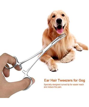 Pet Ear Locking Forceps - Strong Dog Grooming Tweezers for Effective Ear Hair Removal | Animal Care Scissor Tool - Buy Online on GoSupps.com
