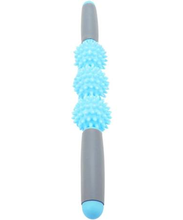 Ergonomic Fascia Muscle Roller & Spiky Balls - Deep Tissue Massage & Cellulite Relief (Blue) | International Shipping Available - Buy Online on GoSupps.com