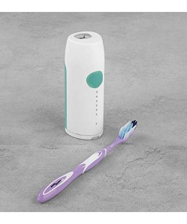 Maxxmee Sonic Boost Toothbrush Holder | Enhance Your Sound Toothbrush | Thorough Cleaning with Sound Technology | White/Turquoise  - Buy Online on GoSupps.com