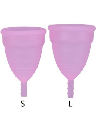 Menstrual Cup Set (2pcs) - Reusable Anti-Leakage Feminine Hygiene Care | Pink - Shop Now! - Buy Online on GoSupps.com