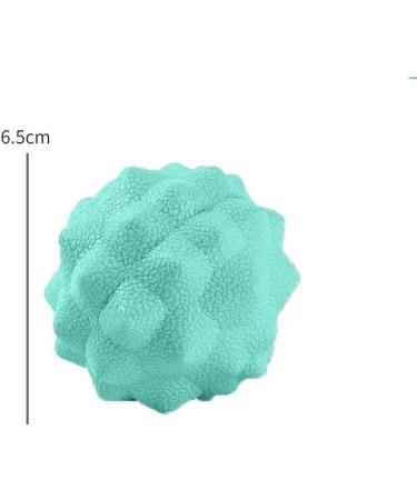 Durable TPE Spiked Massage Ball - 6.5cm Green Fitness Hand Foot Hedgehog Ball for Pain Relief & Muscle Recovery - Buy Online on GoSupps.com