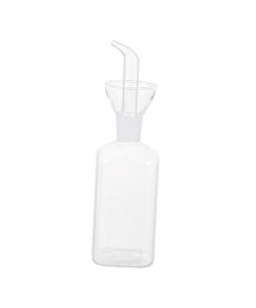 Zerodeko 1pc Glass Oil Bottle Soy Sauce Glass Olive Oil Bottle Oil Vinegar Jar Salad Oil Dispenser Household Oil Bottle Kitchen Glass Seasoning Bottle Liquid Oil Filter Pot Simple 26X5.8CM Transparent