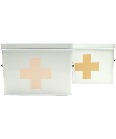 Retro Enameled First Aid Box - Medicine Storage & Home Decor - Buy Online on GoSupps.com