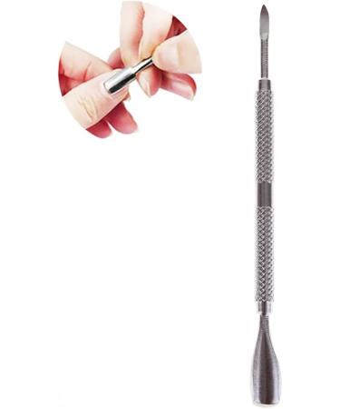 1PC Cuticle Pusher And Spoon Double-End Nail Cleaner Stainless Steel Cuticle Remover And Cutter Manicure And Pedicure Tool stainless steel cuticle pusher - Buy Online on GoSupps.com
