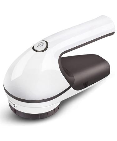 Electric Lint Remover Hair Ball Trimmer Sweater Remover Trimmer with Small Brush Inside(White)
