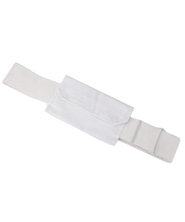 PD Catheter Belt Peritoneal Dialysis Belt Peritoneal Tube Protection Belt Drainage Abdominal Fixation for Peritoneal Dialysis (White)
