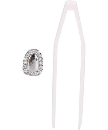 Teeth Jewelry Tooth Gems Teeth Grills Single Tooth Bling Teeth Accessory Decoration for Halloween Party Hip Hop Show (Single portal diamond silver) - Buy Online on GoSupps.com