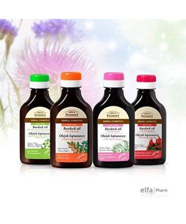 ELFA PHARM Green Pharmacy Burdock Oil with Horsetail - 100ml | Best Solution for Hair Loss | International Shipping Available - Buy Online on GoSupps.com