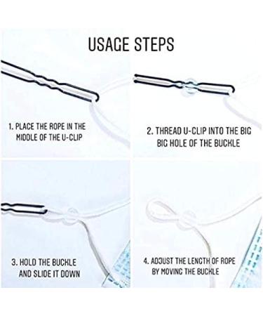 Outland Clear Cord Locks for Face Mask Adjuster PVC Round Toggle Locks for Drawstrings Adjustable Lock End for Elastic Non Slip Stopper DIY for Adults Children Elderly Mask with Threading Clips 50 - Buy Online on GoSupps.com
