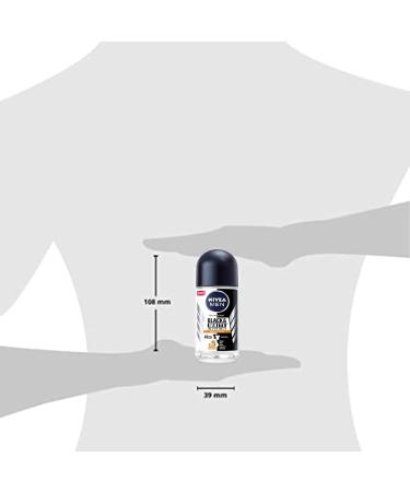 NIVEA Black & White Fresh Men's Roll-On Deodorant - Alcohol-Free 48-Hour Protection 1.7 oz (Pack of 3) - Shop Internationally - Buy Online on GoSupps.com