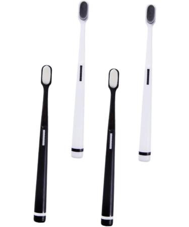 Ultechnovo 8-Pack Wangan Hair Toothbrush Set - Soft Bristles Black Toothbrush for Family Oral Care - Buy Online on GoSupps.com