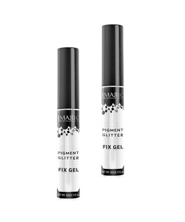 LALAFINA 2pcs Eye Primer Facial Makeup Supplies Eye Shadow Makeup Face Glitter Powder 1 count (Pack of 1) Assorted Color