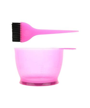 Pofet hair dye-dinner and bowl set professional salon-hair-colored mixture set hair dye tool hair tower set pink 2 pieces - Buy Online on GoSupps.com