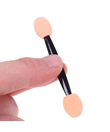 CENPEK 100 Black Latex Sponge & Double-Sided Eyeshadow Brush | Versatile Makeup Applicator for Foundation Lip and Eye Cosmetics - Shop Internationally! - Buy Online on GoSupps.com