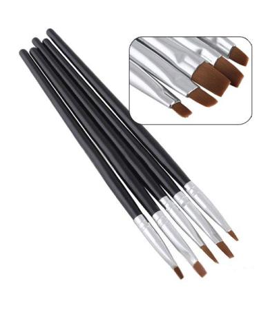 Lyhhai Nail Brush Set - 5pcs Acrylic UV Gel Flat & Dot Painting Kit for Perfect Nail Art - International Shipping Available - Buy Online on GoSupps.com