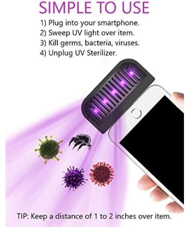Mini UV Light Micro-USB Sterilizer Wand - Plug & Play Sanitizer for Ultimate Cleanliness - Buy Online on GoSupps.com