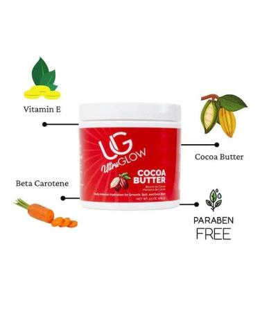 Ultra Glow Cocoa Butter 7.25 oz - Hydrating Skin Moisturizer for All Skin Types | International Shipping Available - Buy Online on GoSupps.com