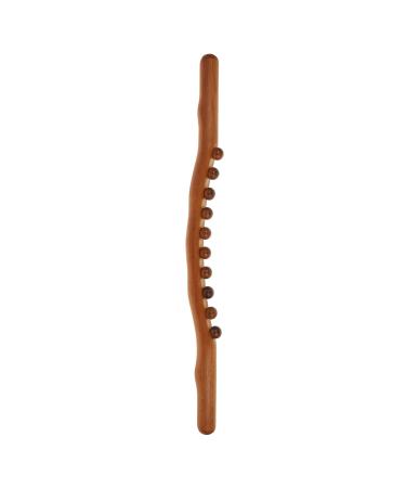Healvian abdominal massage wood full body massage stick wooden massage roller scrap tab muscle relaxation massage sticks for leg brown gua Sha stick belly massage stab