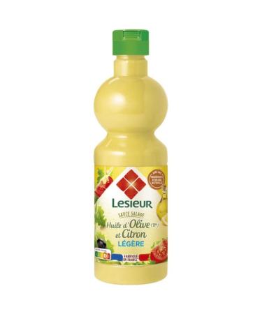 LESIEUR - Sauce Salade L g re l'Huile d'Olive et Citron - 500ml - Assaisonnement parfait pour vos crudit s et salades fra ches. - Lot De 4 - Vendu Par Lot