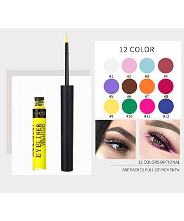 Liquid Eyeliner Set - 12 Matte Colors Highly Pigmented & Smudge-Free | International Shipping - Buy Online on GoSupps.com