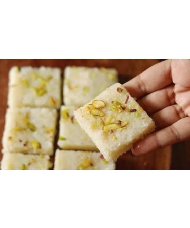 Festival Special Premium (Coconut Barfi) Delicious Indian Traditional Sweets To Sweeten Up Your Celebration Best Gift For All Occasions Marriage Diwali Holi Sold By Kidzbuzz (800g)