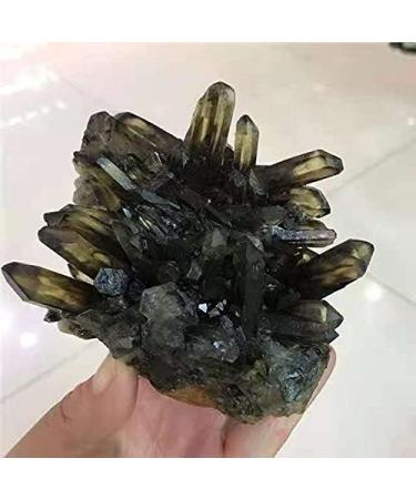 1pc Natural Rock Smoky Quartz Cluster Crystals Stones Home Decoration 200-300g Full of Texture - Buy Online on GoSupps.com