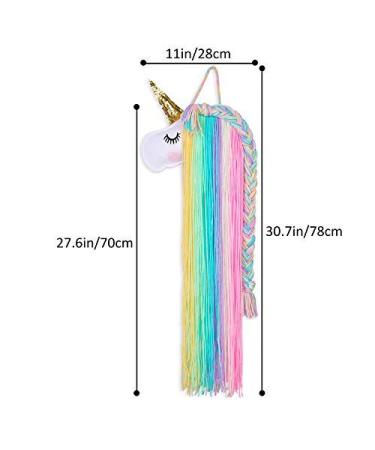 Beinou Unicorn Hair Clips Holder - Rainbow Tassels & Headband Organizer for Unicorn Theme Party - Buy Online on GoSupps.com